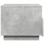 Mesa de centro con luces LED gris hormigón 50x49x40 cm de , Mesas de centro - Ref: Foro24-839829, Precio: 58,82 €, Descuento: %
