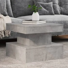 Coffee table with LED lights concrete gray 50x50x40 cm by , Coffee table - Ref: Foro24-839843, Price: 64,14 €, Discount: %