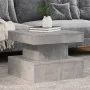 Mesa de centro con luces LED gris hormigón 50x50x40 cm de , Mesas de centro - Ref: Foro24-839843, Precio: 64,14 €, Descuento: %