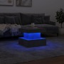 Mesa de centro con luces LED gris hormigón 50x50x40 cm de , Mesas de centro - Ref: Foro24-839843, Precio: 51,34 €, Descuento: %