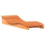 Wax brown solid pine wood lounger 205x70x31.5 cm by , Loungers - Ref: Foro24-844652, Price: 91,58 €, Discount: %