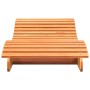 Tumbona de madera maciza de pino marrón cera 205x70x31,5 cm de , Tumbonas - Ref: Foro24-844652, Precio: 92,77 €, Descuento: %
