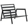 Set muebles de jardín con cojines 4 pzas aluminio gris oscuro de vidaXL, Conjuntos de jardín - Ref: Foro24-47818, Precio: 690...