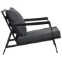 Set muebles de jardín con cojines 4 pzas aluminio gris oscuro de vidaXL, Conjuntos de jardín - Ref: Foro24-47818, Precio: 690...