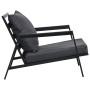 Set muebles de jardín con cojines 4 pzas aluminio gris oscuro de vidaXL, Conjuntos de jardín - Ref: Foro24-47818, Precio: 701...