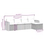 Set de muebles de jardín 5 pzas y cojines ratán sintético negro de , Conjuntos de jardín - Ref: Foro24-3263462, Precio: 287,6...