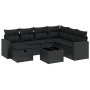Set de sofás de jardín 8 piezas y cojines ratán sintético negro de , Conjuntos de jardín - Ref: Foro24-3263531, Precio: 495,5...