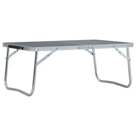 Mesa de camping plegable aluminio gris 60x40 cm de vidaXL, Mobiliario de camping - Ref: Foro24-48187, Precio: 26,93 €, Descue...