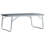 Mesa de camping plegable aluminio gris 60x40 cm de vidaXL, Mobiliario de camping - Ref: Foro24-48187, Precio: 28,10 €, Descue...