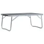 Mesa de camping plegable aluminio gris 60x40 cm de vidaXL, Mobiliario de camping - Ref: Foro24-48187, Precio: 26,93 €, Descue...