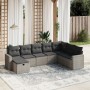 Set de sofás de jardín 8 pzas y cojines ratán sintético gris de , Conjuntos de jardín - Ref: Foro24-3263586, Precio: 480,26 €...