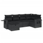 Set de sofás de jardín 6 piezas y cojines ratán sintético negro de , Conjuntos de jardín - Ref: Foro24-3263791, Precio: 391,9...