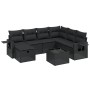 Set de sofás de jardín 8 piezas y cojines ratán sintético negro de , Conjuntos de jardín - Ref: Foro24-3263841, Precio: 499,7...