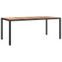 Set de comedor de jardín 7 pzas y cojines ratán sintético negro de , Conjuntos de jardín - Ref: Foro24-3277517, Precio: 908,7...
