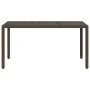 Garden table glass surface PE rattan brown 150x90x75cm by , Garden tables - Ref: Foro24-365534, Price: 172,97 €, Discount: %