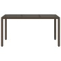 Mesa de jardín superficie de vidrio ratán PE marrón 150x90x75cm de , Mesas de jardín - Ref: Foro24-365534, Precio: 176,39 €, ...