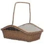 Cesta para leña con asas sauce marrón 61,5x46,5x58 cm de vidaXL, Bolsas y soportes de leña - Ref: Foro24-286989, Precio: 61,6...