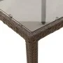 Garden table glass surface PE rattan brown 150x90x75cm by , Garden tables - Ref: Foro24-365534, Price: 172,97 €, Discount: %