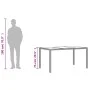 Garden table glass surface PE rattan brown 150x90x75cm by , Garden tables - Ref: Foro24-365534, Price: 172,97 €, Discount: %