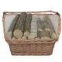 Cesta para leña con asas sauce marrón 61,5x46,5x58 cm de vidaXL, Bolsas y soportes de leña - Ref: Foro24-286989, Precio: 61,6...