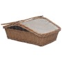 Cesta para leña con asas sauce marrón 61,5x46,5x58 cm de vidaXL, Bolsas y soportes de leña - Ref: Foro24-286989, Precio: 62,7...