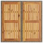 Mesa de jardín superficie de madera ratán PE gris 80x80x75 cm de , Mesas de jardín - Ref: Foro24-365520, Precio: 86,94 €, Des...