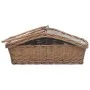 Cesta para leña con asas sauce marrón 61,5x46,5x58 cm de vidaXL, Bolsas y soportes de leña - Ref: Foro24-286989, Precio: 61,6...