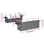 Set de comedor de jardín 7 pzas y cojines ratán sintético negro de , Sofás modulares de exterior - Ref: Foro24-3224453, Preci...