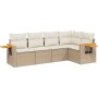 Juego de sofás jardín con cojines 5 pzas ratán sintético beige de , Conjuntos de jardín - Ref: Foro24-3226786, Precio: 394,75...