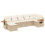 Set sofás de jardín 7 piezas y cojines ratán sintético beige de , Conjuntos de jardín - Ref: Foro24-3227031, Precio: 487,67 €...