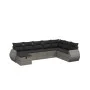 Set de sofás de jardín 8 pzas y cojines ratán sintético gris de , Conjuntos de jardín - Ref: Foro24-3264206, Precio: 505,83 €...