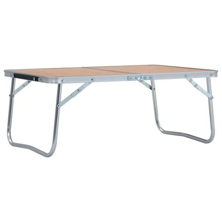 Mesa de camping plegable aluminio marrón 60x40 cm de vidaXL, Mobiliario de camping - Ref: Foro24-48186, Precio: 26,20 €, Desc...