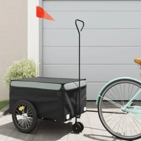 Remolque para bicicleta hierro negro y gris 45 kg de , Remolques para bicicletas - Ref: Foro24-94105, Precio: 90,02 €, Descue...