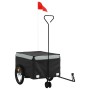 Remolque para bicicleta hierro negro y gris 45 kg de , Remolques para bicicletas - Ref: Foro24-94105, Precio: 93,75 €, Descue...