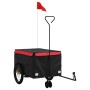 Remolque para bicicleta hierro negro y rojo 45 kg de , Remolques para bicicletas - Ref: Foro24-94111, Precio: 98,53 €, Descue...