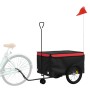 Remolque para bicicleta hierro negro y rojo 45 kg de , Remolques para bicicletas - Ref: Foro24-94111, Precio: 98,53 €, Descue...