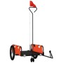Remolque para bicicletas hierro y tela Oxford naranja de , Remolques para bicicletas - Ref: Foro24-94187, Precio: 84,29 €, De...