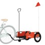 Remolque para bicicletas hierro y tela Oxford naranja de , Remolques para bicicletas - Ref: Foro24-94187, Precio: 84,29 €, De...