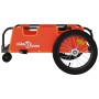 Remolque para bicicletas hierro y tela Oxford naranja de , Remolques para bicicletas - Ref: Foro24-94187, Precio: 84,29 €, De...