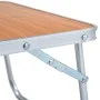 Mesa de camping plegable aluminio marrón 60x40 cm de vidaXL, Mobiliario de camping - Ref: Foro24-48186, Precio: 26,20 €, Desc...