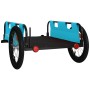 Remolque para bicicletas hierro y tela Oxford azul de , Remolques para bicicletas - Ref: Foro24-94191, Precio: 84,54 €, Descu...