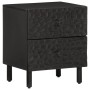 Mesitas de noche 2 uds madera maciza de mango negro 40x33x46 cm de , Mesitas de noche - Ref: Foro24-356818, Precio: 92,98 €, ...