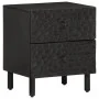 Mesitas de noche 2 uds madera maciza de mango negro 40x33x46 cm de , Mesitas de noche - Ref: Foro24-356818, Precio: 92,15 €, ...