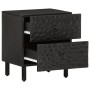 Mesitas de noche 2 uds madera maciza de mango negro 40x33x46 cm de , Mesitas de noche - Ref: Foro24-356818, Precio: 92,98 €, ...