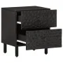 Mesitas de noche 2 uds madera maciza de mango negro 40x33x46 cm de , Mesitas de noche - Ref: Foro24-356818, Precio: 92,15 €, ...
