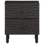 Mesitas de noche 2 uds madera maciza de mango negro 40x33x46 cm de , Mesitas de noche - Ref: Foro24-356818, Precio: 92,98 €, ...