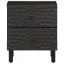 Mesitas de noche 2 uds madera maciza de mango negro 40x33x46 cm de , Mesitas de noche - Ref: Foro24-356818, Precio: 92,15 €, ...
