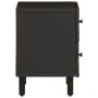 Mesitas de noche 2 uds madera maciza de mango negro 40x33x46 cm de , Mesitas de noche - Ref: Foro24-356818, Precio: 92,15 €, ...
