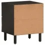 Mesitas de noche 2 uds madera maciza de mango negro 40x33x46 cm de , Mesitas de noche - Ref: Foro24-356818, Precio: 92,15 €, ...