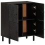 Aparador madera maciza de mango negro 60x33x75 cm de , Aparadores - Ref: Foro24-356845, Precio: 148,66 €, Descuento: %